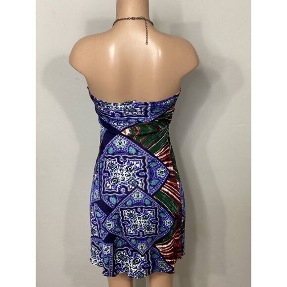 New. SKY silk halter mini dress with bling embellishment. Retails $269 - Picture 4 of 9